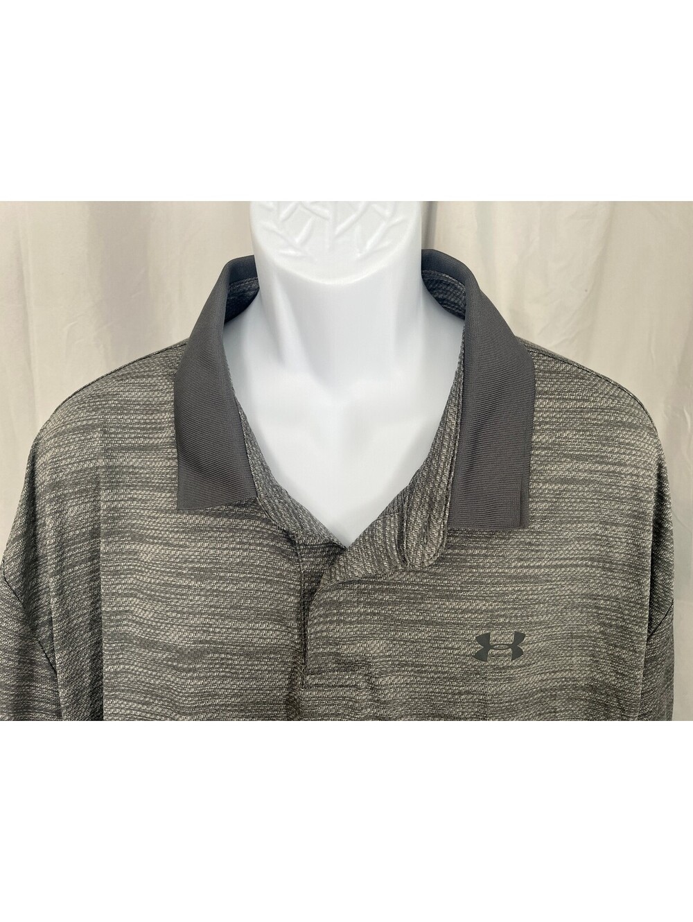 Under Armour Men's Marled Gray The Performance Golf Polo Shirt 3XL